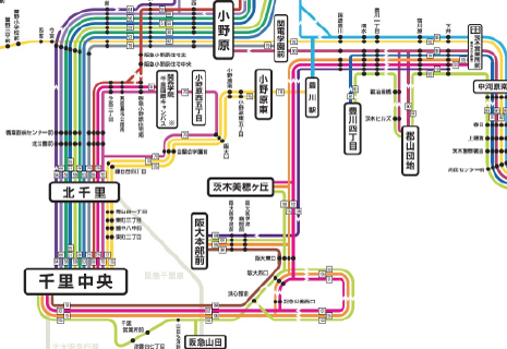 路線図 系統図 路線バス 阪急バス